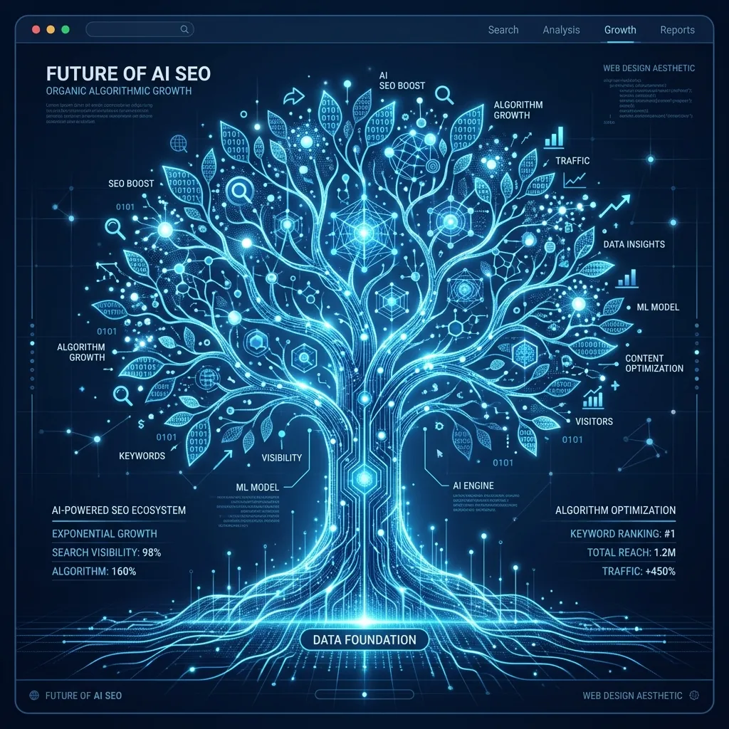 SEO and digital marketing agency: AI SEO illustration showing a website being cited inside AI search answers