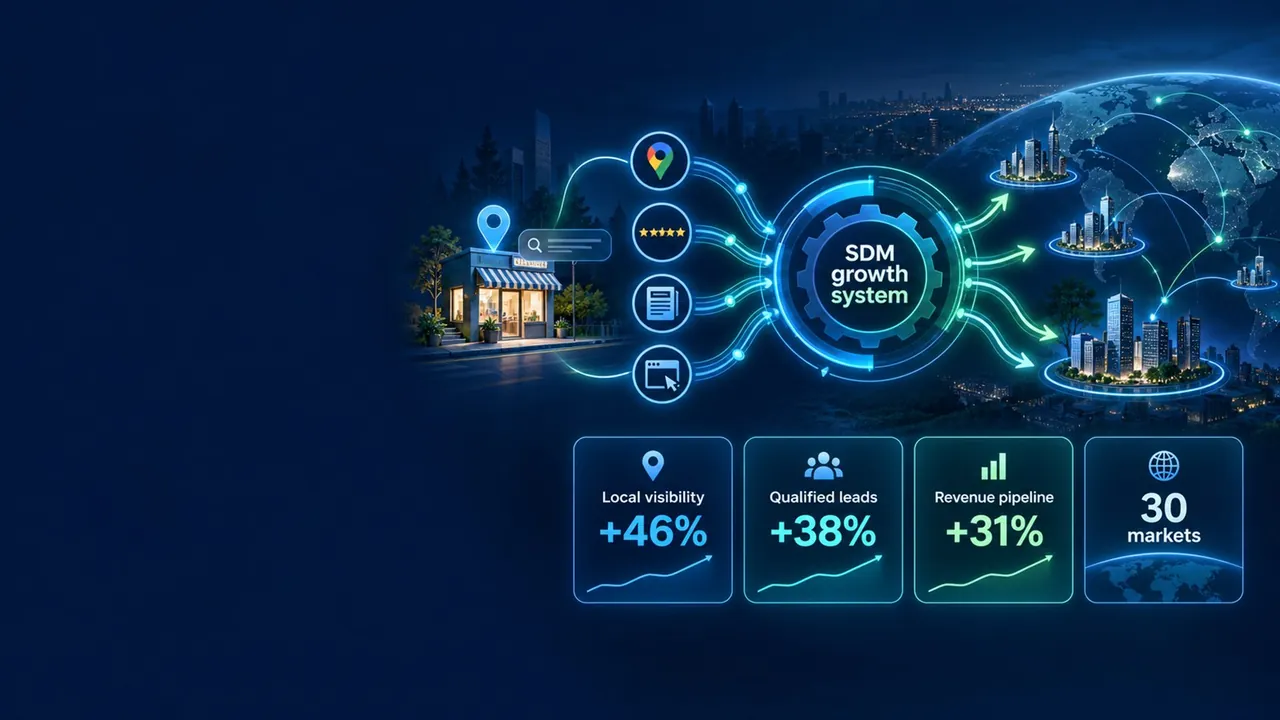 Local and international SEO reaching customers across cities and countries