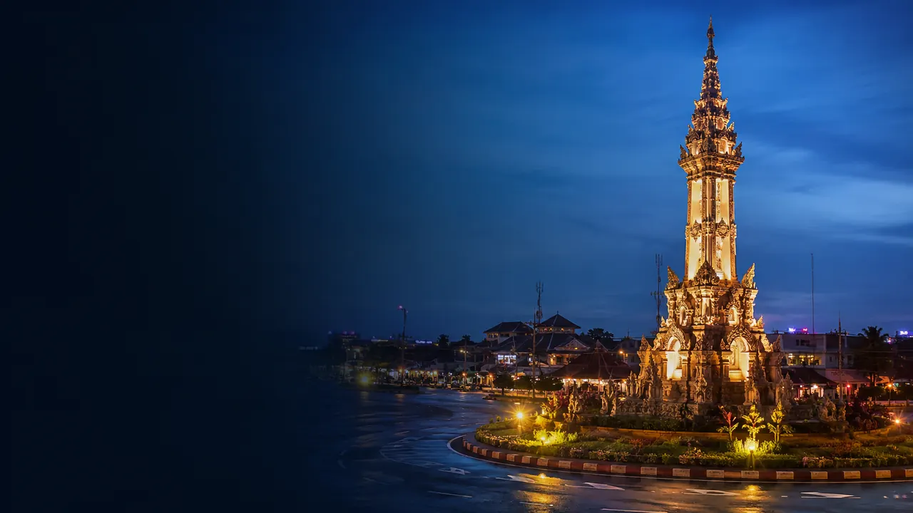 Cityscape of Denpasar, Indonesia for local SEO services