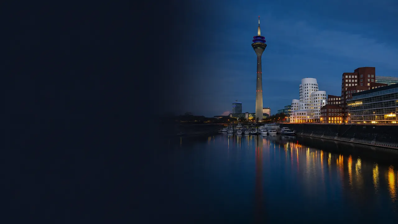 Cityscape of Düsseldorf, Germany for local SEO services