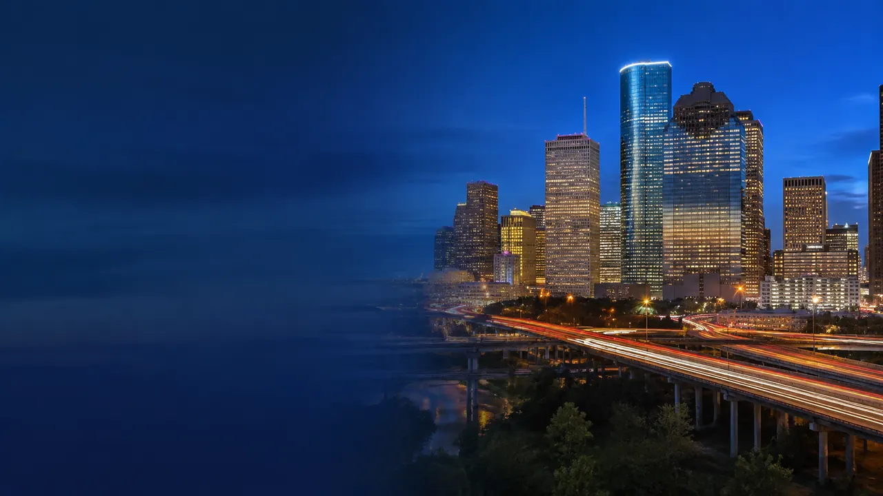 Houston SEO Company: Cityscape of Houston, USA for local SEO services