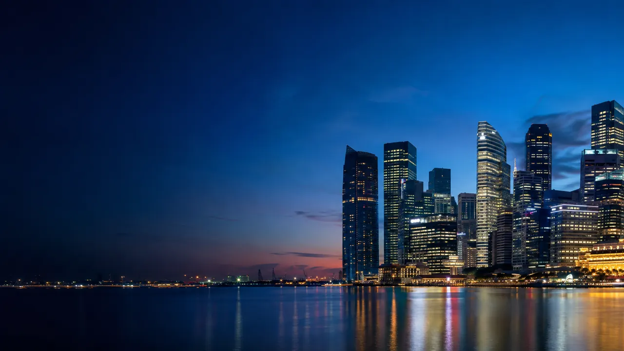 Cityscape of CBD & Marina Bay, Singapore for local SEO services
